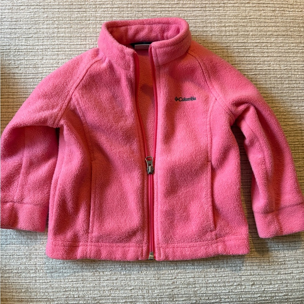 Columbia Kids Bright Pink Fleece Jacket